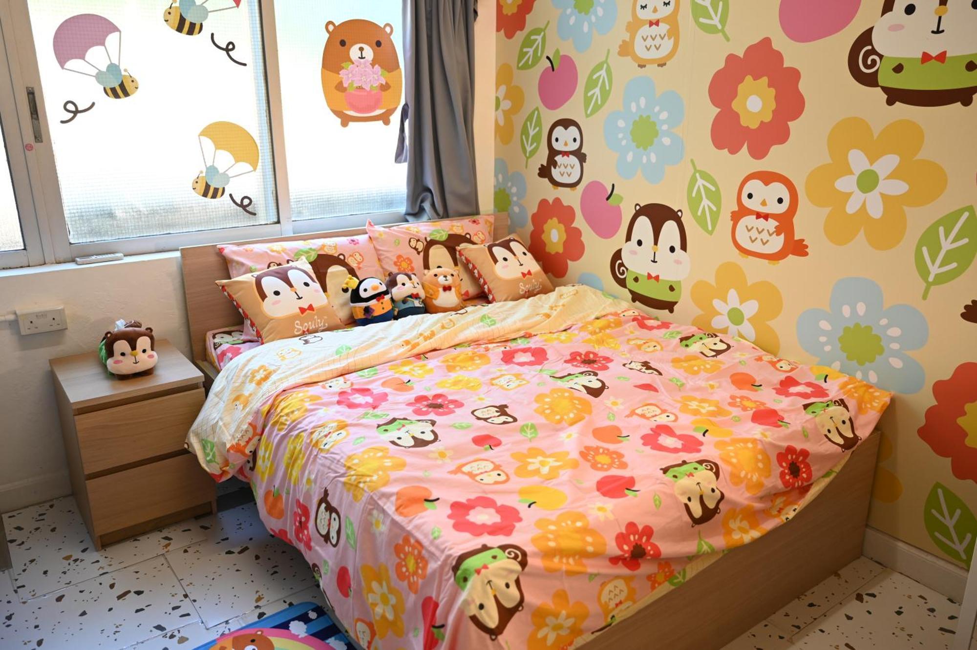 Vierpersoonskamer met 1 Tweepersoonsbed en 1 Stapelbed